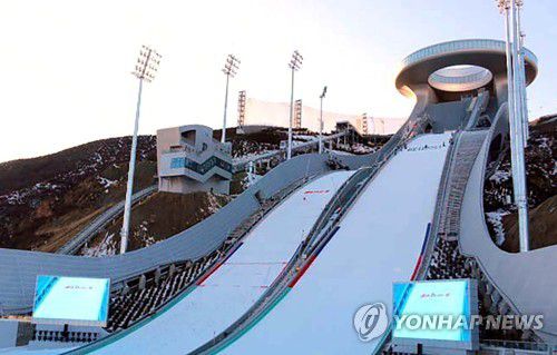 2022 베이징 동계올림픽 열릴 스키점프센터[촬영 한종구 기자]