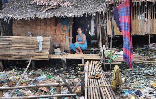 철거 위기에 처한 양곤 흘라잉 따야구의 무허가 판자촌[SNS 캡처. 재판매 및 DB 금지]