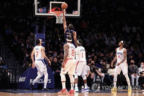 하든의 득점 장면[AP=연합뉴스]