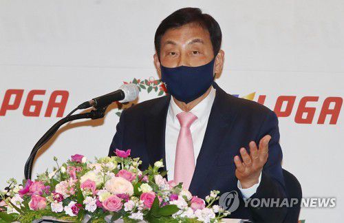 김정태 KLPGA 회장[연합뉴스 자료사진]