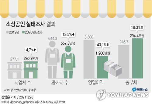 [그래픽] 소상공인 실태조사 결과