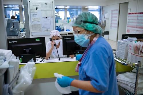 스페인 마드리드 한 병원의 중환자실[AFP 연합뉴스 자료사진. 재판매 및 DB 금지]