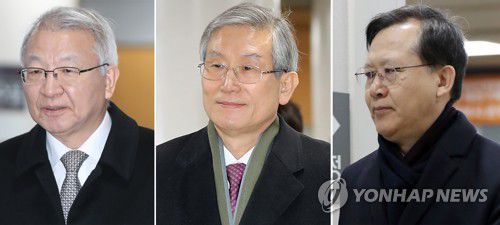 양승태·고영한·박병대[연합뉴스 자료사진]