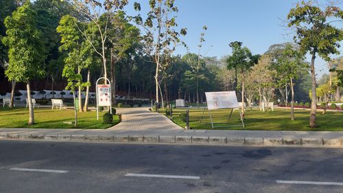 아웅산 장군 공원도 텅텅 비어 있다. 2022.2.1[양곤=연합뉴스 이정호 통신원]