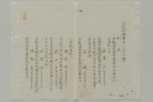 3·1운동에 앞장선 48명에 대한 판결문 [국가기록원 제공]