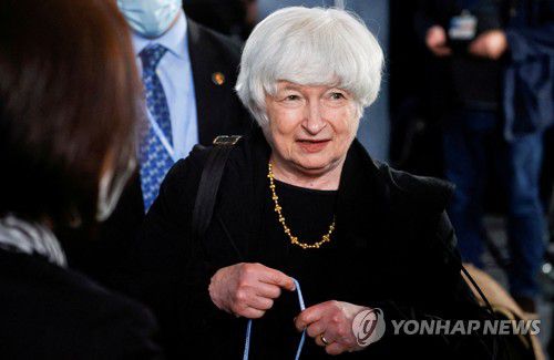 재닛 옐런 미국 재무장관[로이터 연합뉴스 자료사진. 재배포 및 DB 금지]