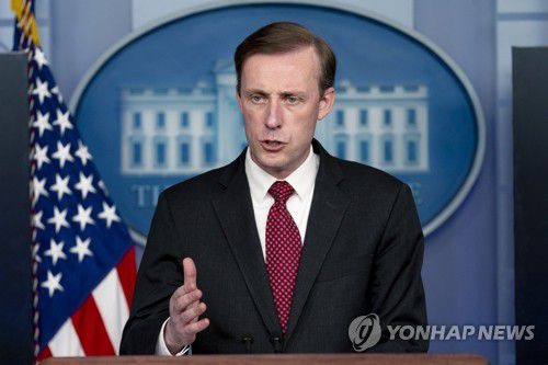 설리번 미 백악관 국가안보보좌관[워싱턴 AP=연합뉴스 자료사진]