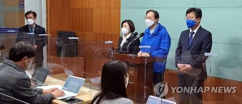 민주당 전북도당 "다시 시작하겠습니다"[촬영 : 김동철]