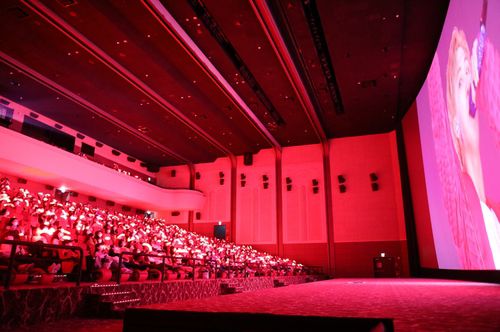 '아미밤 상영회' 열린 서울 롯데시네마 월드타워점 수퍼플렉스G관[롯데컬처웍스 제공. 재판매 및 DB 금지]