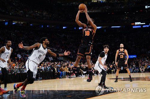 뉴역 알럭 벅스의 슈팅 장면.[USA TODAY Sports=연합뉴스]