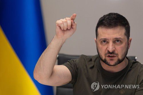 볼로디미르 젤렌스키 대통령[EPA 연합뉴스 자료사진. 재판매 및 DB 금지]