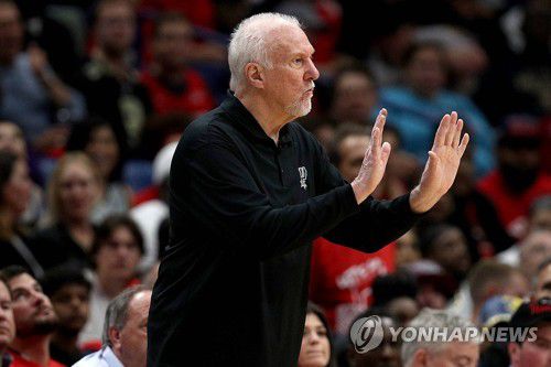 그레그 포포비치 샌안토니오 감독[AFP=연합뉴스]