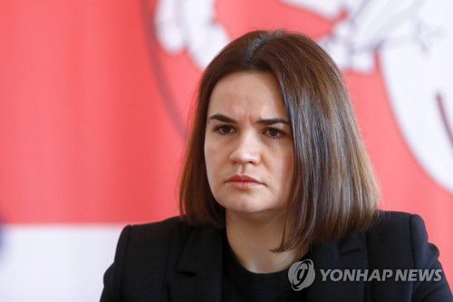 스뱌틀라나 치하노우스카야[EPA 연합뉴스 자료사진. 재판매 및 DB 금지]