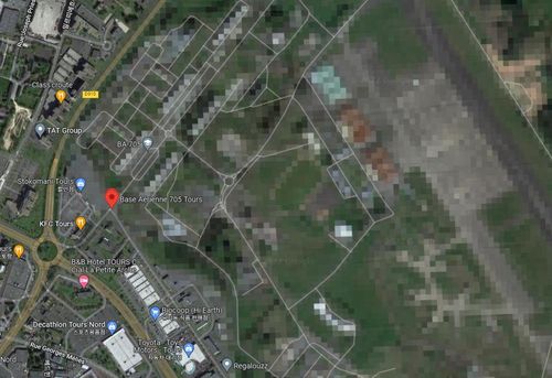프랑스 투르에 있는 705 공군기지[구글맵 캡처. 재판매 및 DB금지]