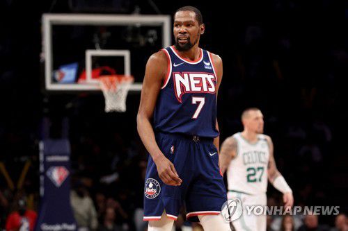 브루클린의 케빈 듀랜트[Brad Penner-USA TODAY Sports/로이터=연합뉴스]