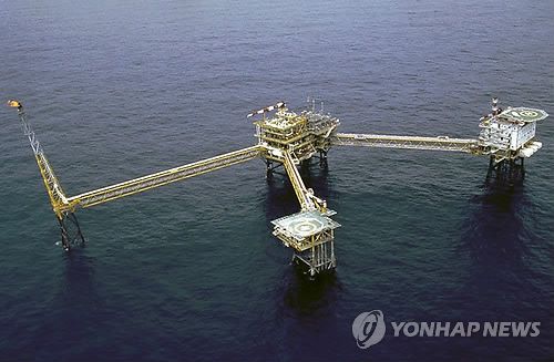 미얀마 야다나 가스전 전경 (자료사진) 2013.2.26[PTTEP 제공/EPA=연합뉴스 자료사진. 재판매 및 DB 금지]