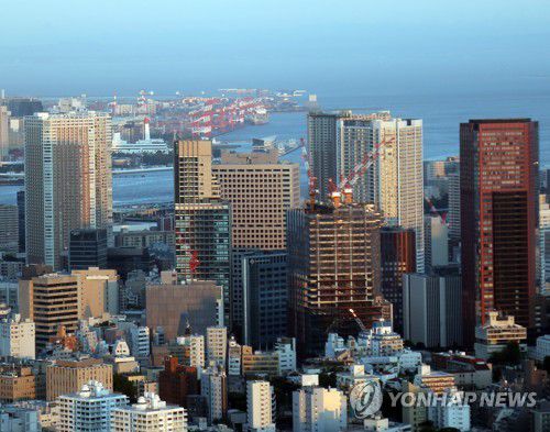 일본 수도 도쿄의 도심 풍경[연합뉴스 자료사진]