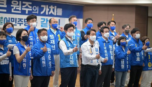 구자열 '남한강 혁신경제벨트' 추진[구자열 원주시장 후보 캠프 제공.재판매 및 DB 금지]