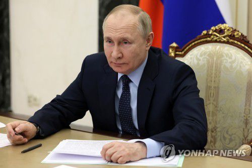 블라디미르 푸틴 러시아 대통령[AP 연합뉴스 자료사진. DB 및 재판매 금지]