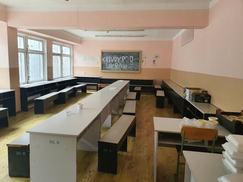 키시너우 임시거주시설 내 식당 모습 [초록우산어린이재단 제공. 재판매 및 DB 금지]