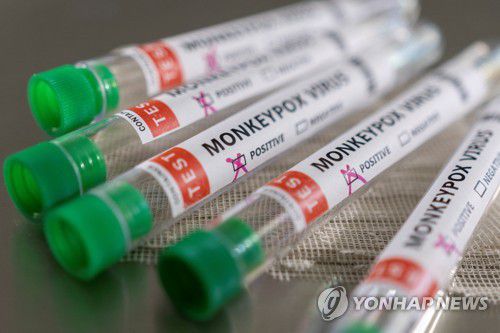 원숭이두창 바이러스 시험관  [로이터=연합뉴스, 일러스트레이션]