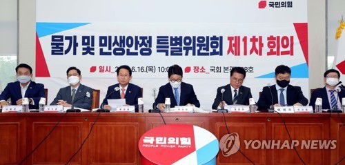 발언하는 류성걸 물가 및 민생안정 특별위원회 위원장(서울=연합뉴스) 하사헌 기자 = 국민의힘 류성걸 물가 및 민생안정 특별위원회 위원장이 16일 서울 여의도 국회에서 열린 물가 및 민생안정 특별위원회 제1차 회의에서 발언하고 있다. 2022.6.16 [국회사진기자단] toadboy@yna.co.kr