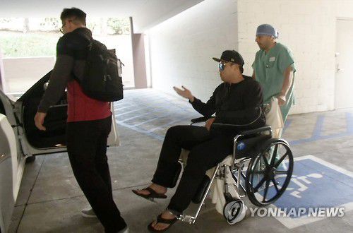 2015년 5월 어깨 수술을 받은 류현진[연합뉴스 자료사진]