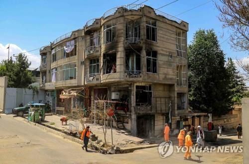 18일 IS의 테러가 발생한 아프간 카불의 시크교 사원.[EPA 연합뉴스 자료사진. 재판매 및 DB 금지]