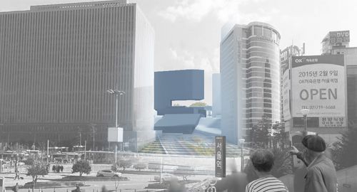 힐튼호텔, 맞댐의 관계[근대도시건축연구회 제공. 재판매 및 DB 금지]