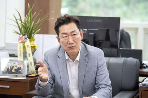 원강수 원주시장 당선인[촬영 이재현]
