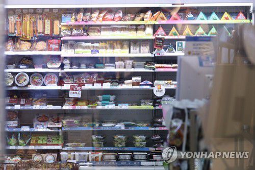 진열된 편의점 도시락[연합뉴스 자료 사진]