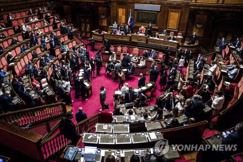 이탈리아 로마의 상원의사당 [EPA 연합뉴스 자료사진. 재판매 및 DB 금지]