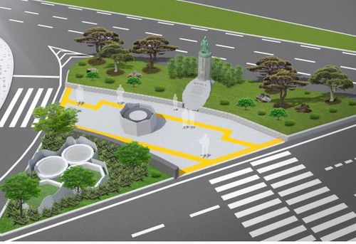 충정공 민영환 선생 동상 이전 조감도[서대문구청 제공. 재판매 및 DB 금지]