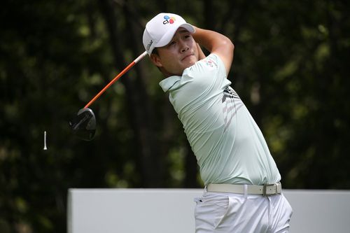 상금 1위 김민규의 스윙.[KPGA 제공. 재판매 및 DB 금지]