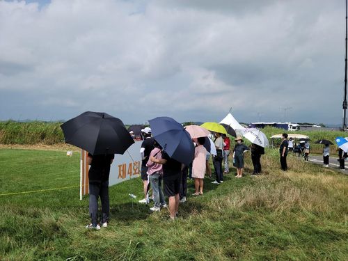 KPGA 코리안투어 우성종합건설 오픈을 관람하는 갤러리.[영암=연합뉴스]