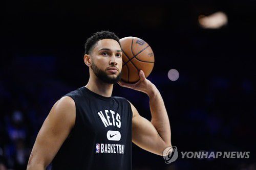 브루클린 네츠에서 새 시즌을 준비하는 벤 시먼스[AP=연합뉴스]