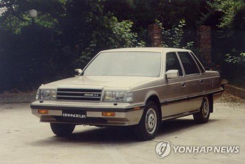 현대차 1세대 그랜저[현대차 제공. 재판매 및 DB 금지]