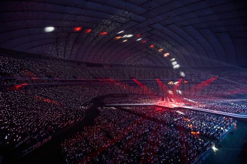 'SM타운 라이브 2022' 도쿄돔 공연장 객석 모습[SM타운 콘서트 캡처]