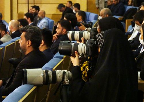 이란의 여성 기자들[이승민 특파원 촬영. 재판매 및 DB 금지]