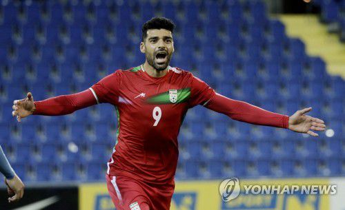 우루과이전에서 결승골을 터트린 이란의 메흐디 타레미.[로이터=연합뉴스]