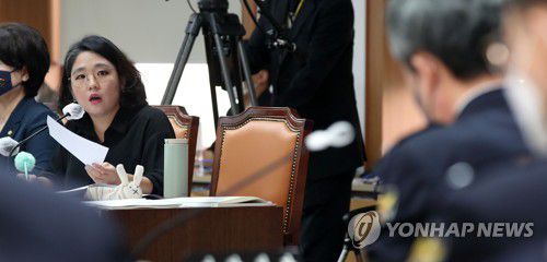 질의하는 용혜인 의원[연합뉴스 자료사진]