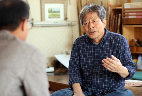 인터뷰하는 양태현 궁시장(청주=연합뉴스) 천경환 기자 = 양태현 궁시장이 연합뉴스와 인터뷰하고 있다. 2022.10.14 ks@yna.co.kr (끝)