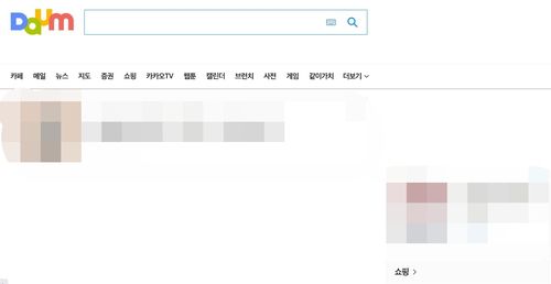 먹통이 된 다음 홈페이지[다음 캡처. 재판매 및 DB 금지]