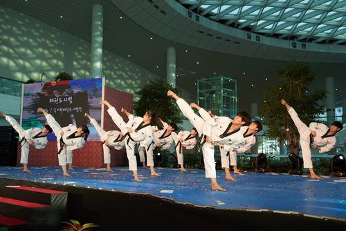태권도 시범[한국문화재재단 제공. 재판매 및 DB금지]