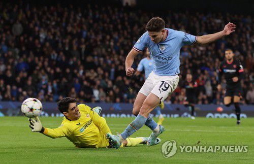 맨시티 공격수 알바레스[로이터=연합뉴스]