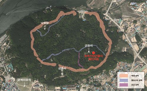 와적기단 건물지 확인 지점[국립부여문화재연구소 제공. 재판매 및 DB 금지]