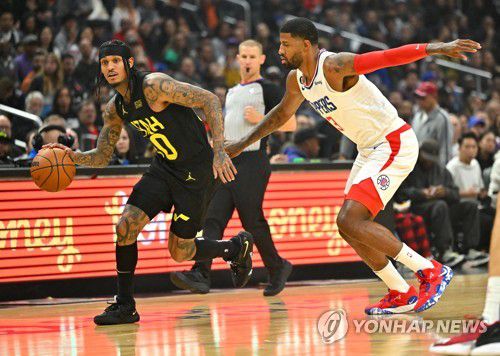 유타의 조던 클락슨[USA TODAY Sports=연합뉴스]