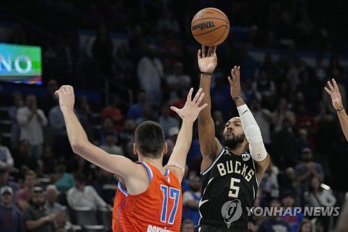 밀워키 제본 카터의 슛[AP=연합뉴스]