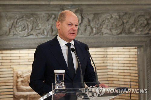 숄츠 독일 총리[로이터 연합뉴스 자료사진. 재판매 및 DB 금지]