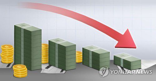 통화량 감소 (PG)[홍소영 제작] 일러스트